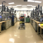 panoramic photo of scientific testing lab