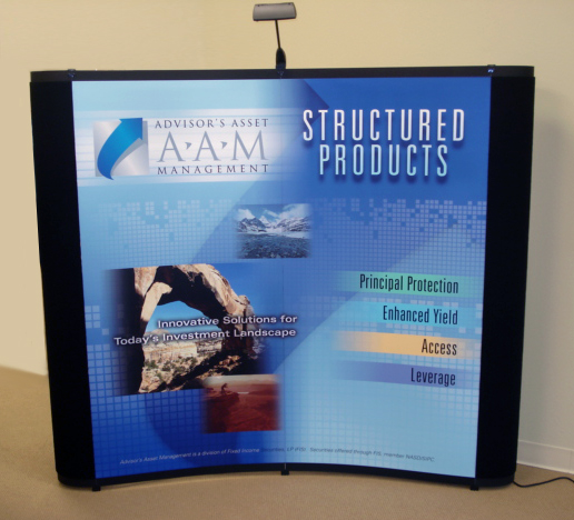 curved full color backdrop for tradeshows