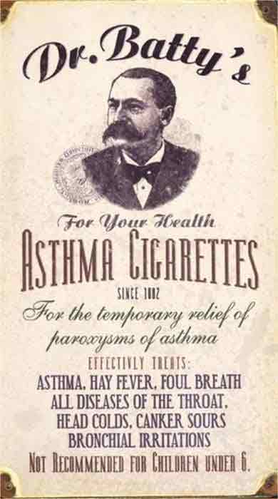 Again, a natural pairing. If you have asthma, smoke a cigarette. That will make it all better...