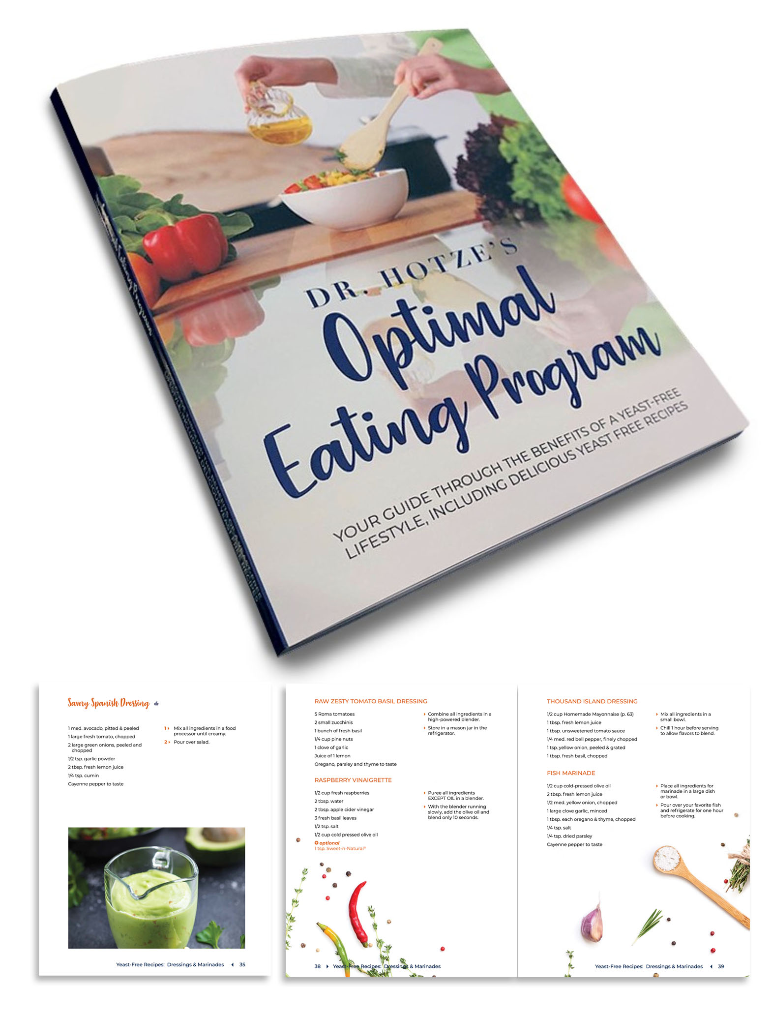 paperback book cover design for eating program