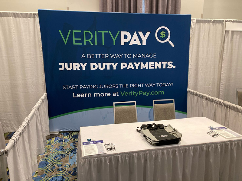 veritypay trade show full color backdrop