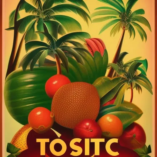 AI generated fruit poster