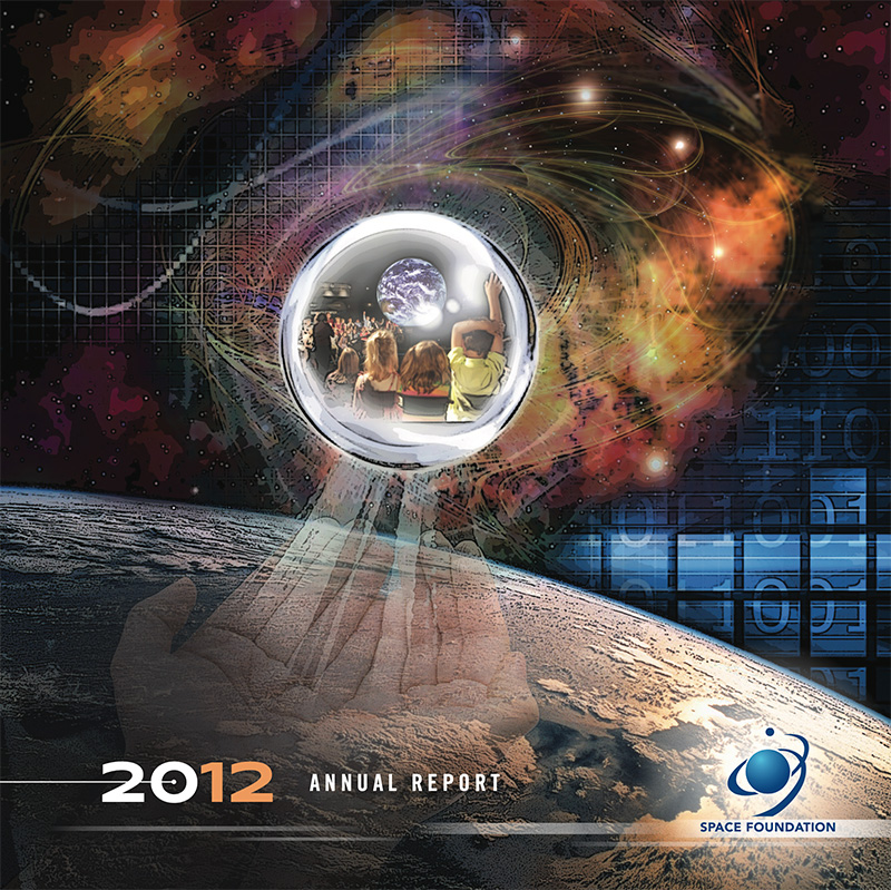 Cover for the 2012 Space Foundation annual report