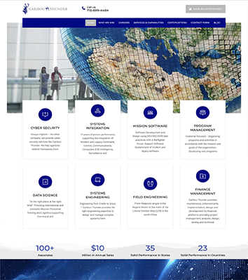 web site home page layout