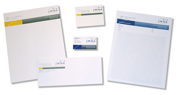 stationery set for architectural firm