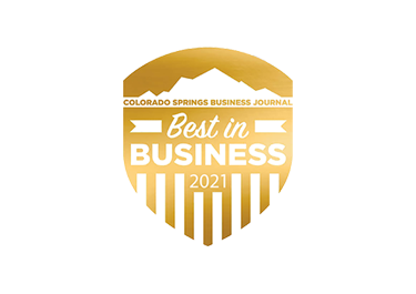 Colorado Springs Business Journal Best in Business 1st place 2021