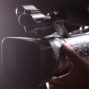 Video camera in dark room