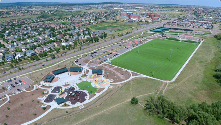 aerial photography of Briargate Park near Union Boulevard in Colorado Springs