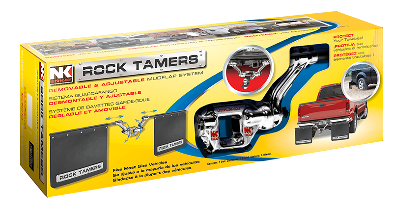 Rock Tamers mudflap corrugated box