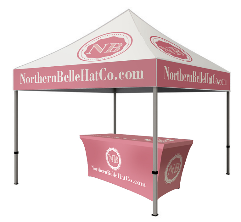 Northern Belle Hat Co. outdoor tent and table cover