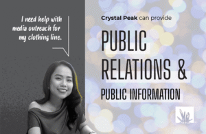 Read more about the article Get the word out with Public Relations & Public Information from Crystal Peak