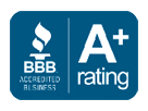 BBB A plus rating logo